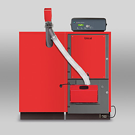 Caldeira a pellets de 28 a 80 kW